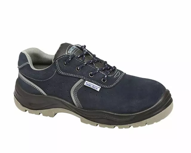 Ssrc163 Blu 45 116464 Scarpe Antinfortunistiche Da Lavoro Scarpa Bassa Blu In Pe