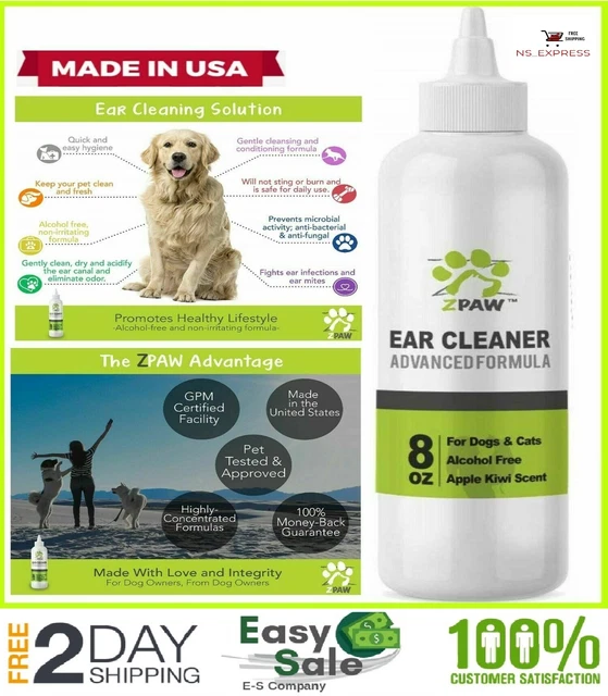 DOG CAT EAR Drops Infection Antibiotic Treatment Medicine Yeast Fungus