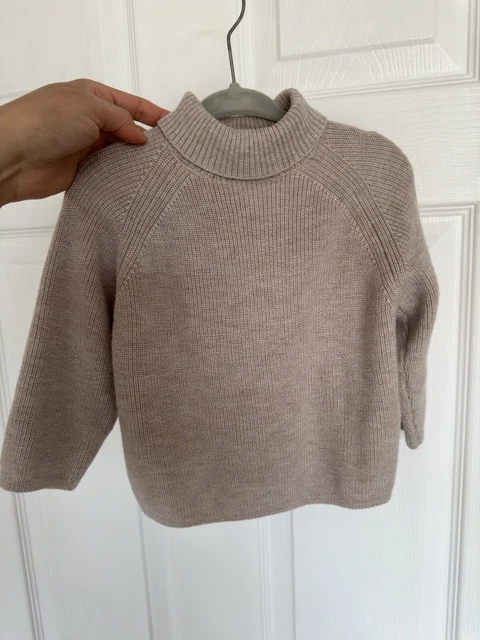 Zara Beige  Baby Turtle Neck Sweater 12-18 Months