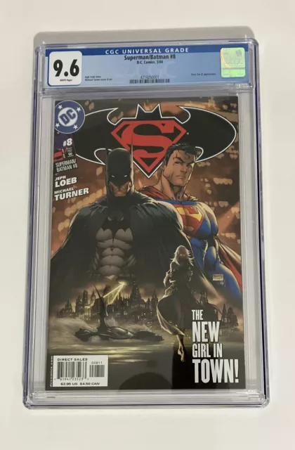 2004 DC Comics Superman Batman #8 CGC Graded 9.6 Michael Turner Art
