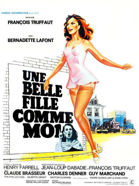 Une Belle Fille Comme Moi, F. Truffaut, Repro Affiche De Cinema Vintage (40X60)
