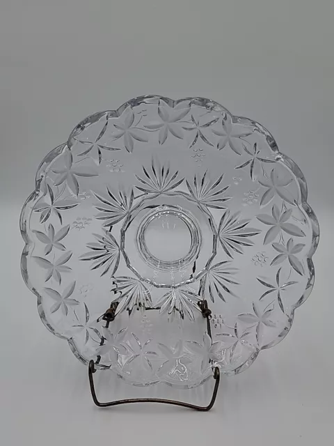 Vintage Mikasa Garden Vineyard Crystal Centerpiece Bowl Fruit Floral