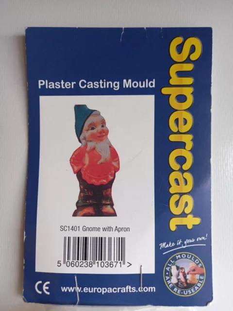 Gnome With Apron By Supercast Rubber Mould - BNIB