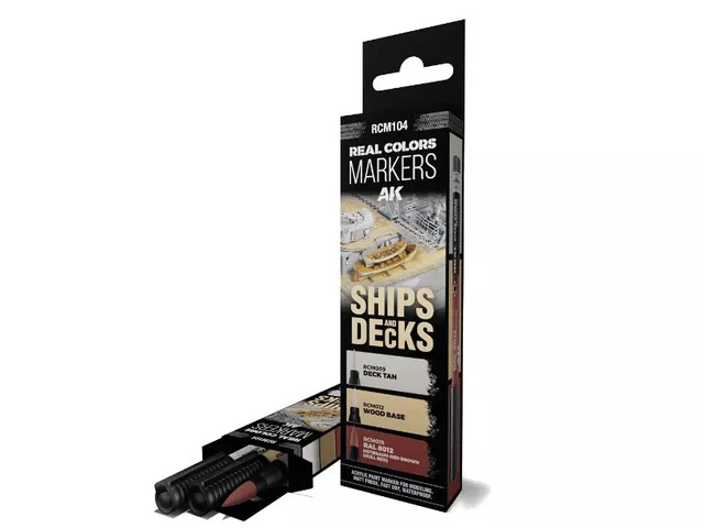 AK Interactive &ndash; Set Pennarelli Acrilici Per Modellismo &ndash; 3 O 6 Pennarelli Per Dettaglio