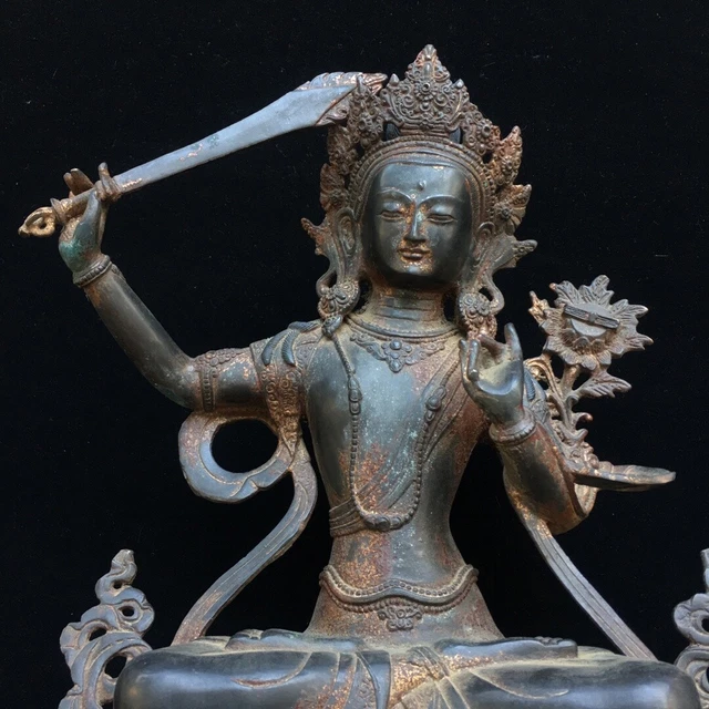 Chinese Exquisite Handmade Guanyin Bronze Statue 2