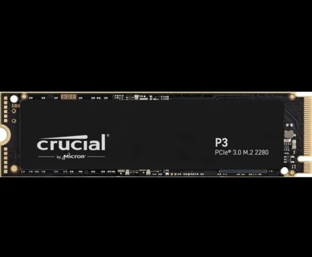 Crucial P3 2TB NVMe M.2 2280 SSD Solid State PCIe Read 3500MB/s 3D NAND