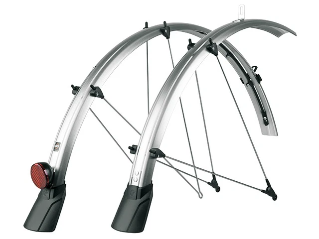 SKS Bluemels CABLE TUNNEL 45 Fahrrad-Schutzblech (Set) // 28" schwarz/silber