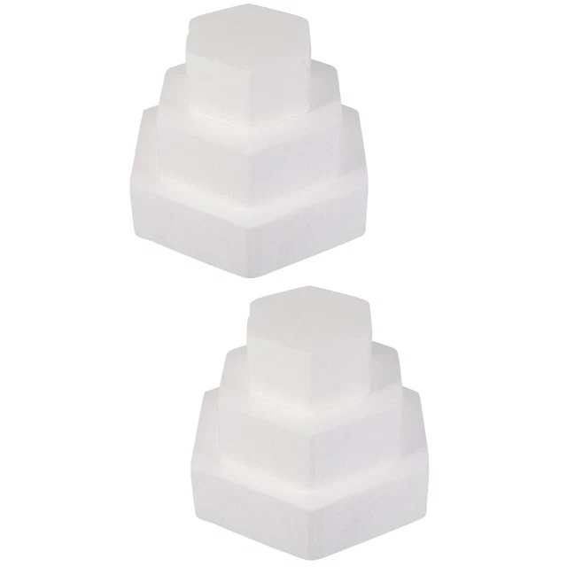 2x statuetta torte di compleanno torta fittizia per pratica schiuma manichini torta