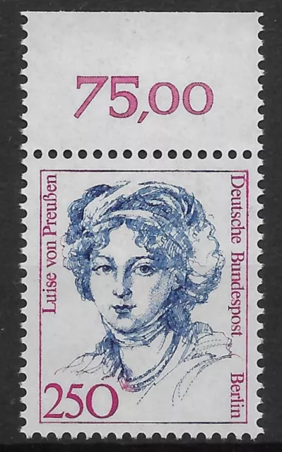 Berlin 1988 ** Mi 845 Frauen 250Pf Freimarken Dauerserie vom Oberrand OR 03715G