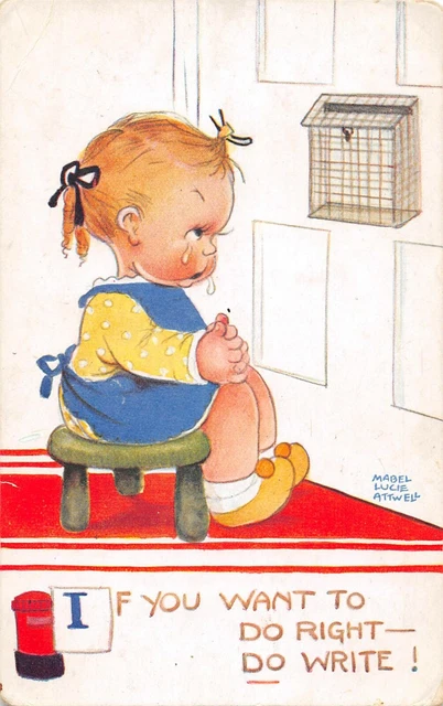 Cpa Illustrateur Signe Mabel Lucie Attwell If You Want To Do Right