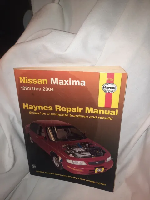 Haynes Repair Manual 72021 Nissan Maxima Complete Teardown Rebuild 1993 - 2001