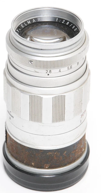 Leitz Leica Elmarit 2.8/90mm lens glass needs cleaning - fog - M- Mount