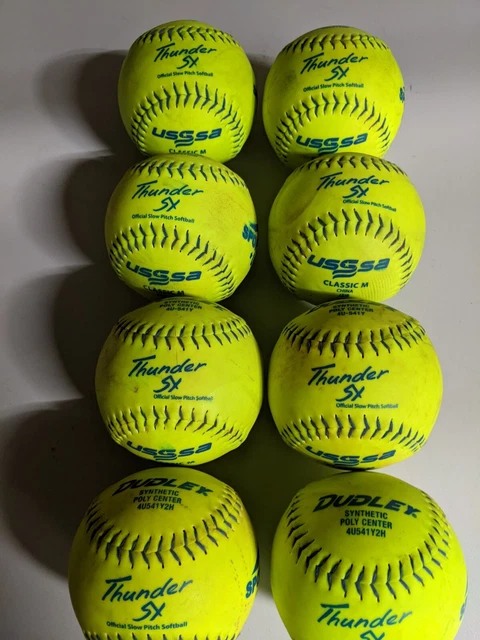 1 DOZEN USSSA TRUMP THE ROCK 11 SOFTBALLS - 44COR/.400 COMPRESSION (MP