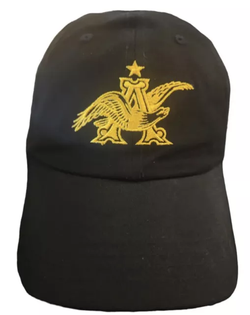 NEW Anheuser Busch Cap Hat GOLDEN EAGLE Beer Brew Budweiser Black 100% Cotton