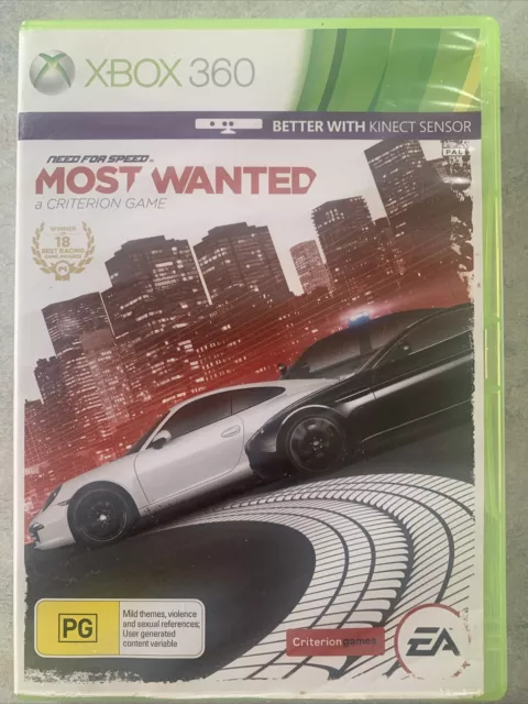 Need For Speed Most Wanted Microsoft Xbox 360 Game PAL Free Postage