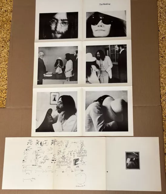 1977-ORIGINAL EAS-80702 YOKO Ono-John Lennon The Wedding Posters x 2 ...