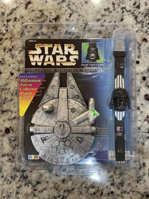 HOPE Star Wars Vader Collector Timepiece Watch Millennium Falcon Case Vintage