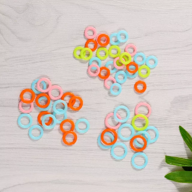 Multicolor Knitting Markers - 300pcs Circle Clips for Easy Stitch Identification