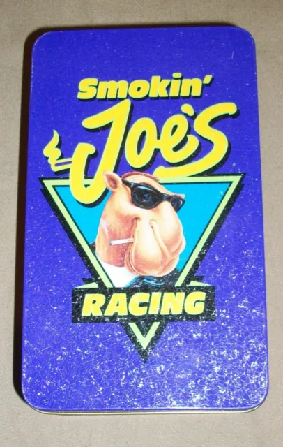 Collectible Smokin Joes Racing Tin empty (1994) 7 3/8" X 4 3/8" X 2 1/4"