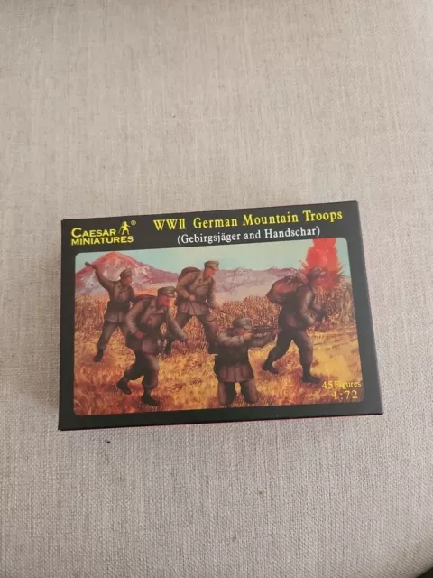 CAESAR MINIATURES 1/72 H067 WWII German Mountain Troops Mint Condition ...