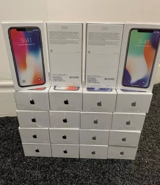 Apple iPhone X 64GB 256GB Space Grey Silver Unlocked New Boxed 2