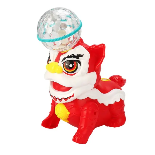 Electric Dancing Lion 360 Rotating with Music and Colorful Lights for Festivals 2