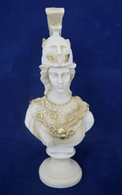 Athena Pallas sculpture bust Minerva ancient Greek Goddess aged artifact