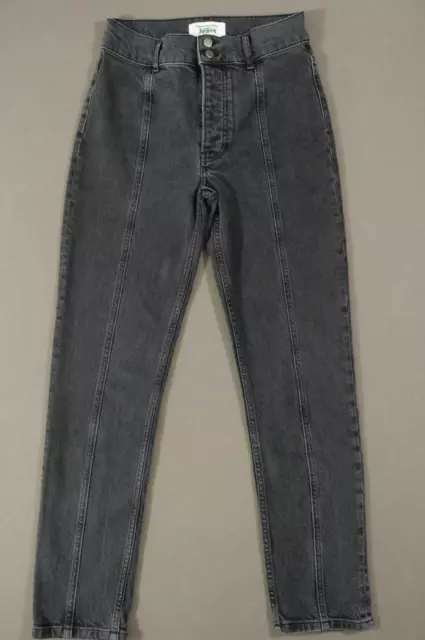 Reformation Jeans Womens 26 Black Denim Skinny High Rise Stretch Retro 90s