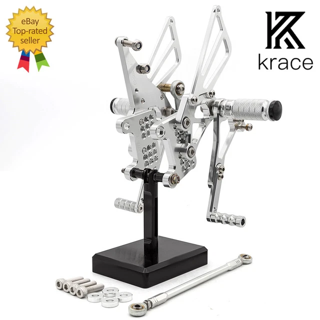 For Speed Triple T509 T595 955i 1050 CNC Rearset Footrest Footpegs Adjustable