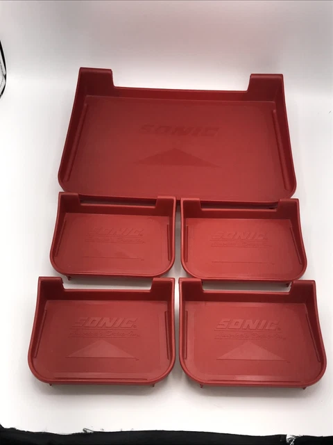 Sonic Drive In Car Hop Collectibles Serving Tray & Coaster Set with Box.