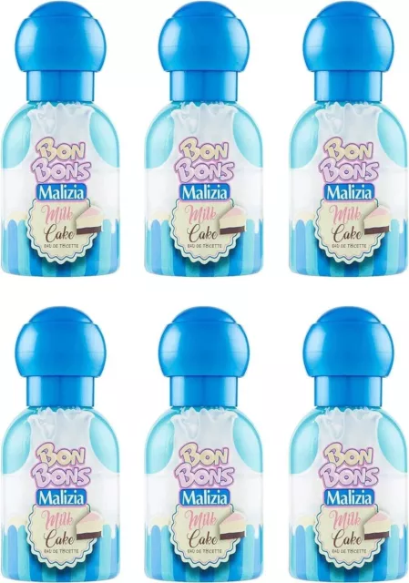 6x Malizia Bon Bons Milk Cake - Perfume de Mujer - Eau de Toilette - 50ml