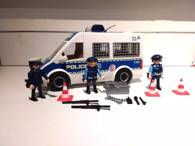 PLAYMOBIL - Commissariat de police n°4264 : figurines et nbx accessoires,  TBE