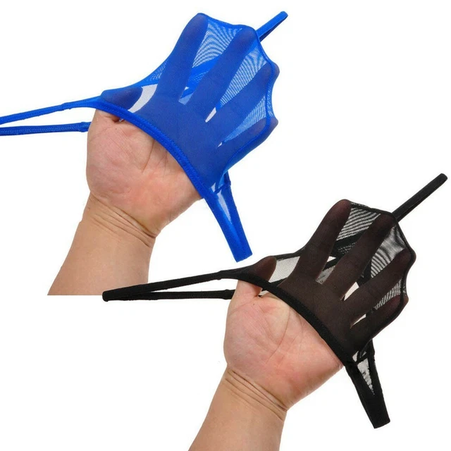 MENS SHEER MESH Seethrough Bikini Briefs Underwear Thong Gstring