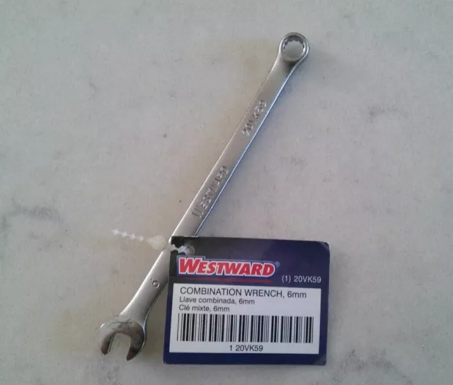 Westward 6mm Combination Wrench Metric 20VK59