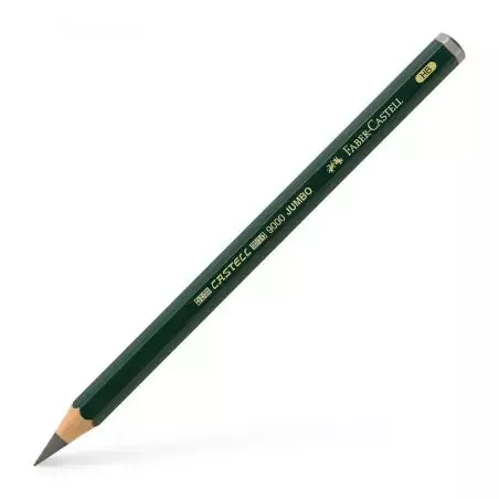 FABER-CASTELL Bleistift CASTELL 9000 Jumbo, Härtegrad: HB