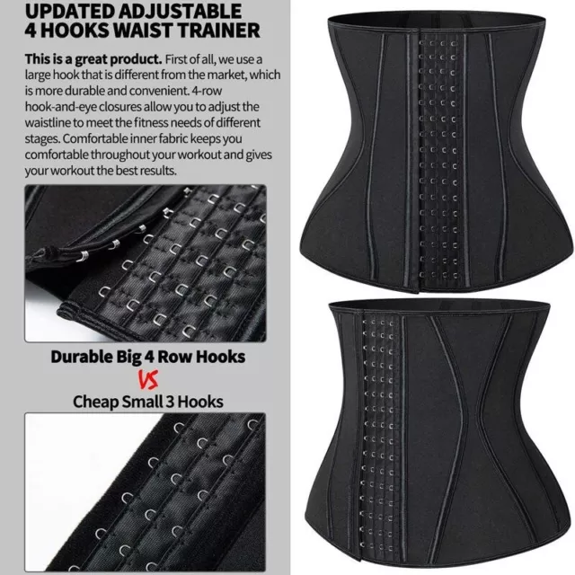 Entraîneur de taille hommes et femmes coupe-taille Cincher sauna ceinture de sueur fitness body shaper Royaume-Uni 2