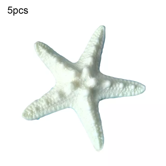 5Pcs Resin Starfish Ornament Beach Ocean Sea Star Home Wall Party Decoration 81