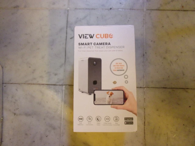 Dispensador de golosinas para mascotas View Cube cámara inteligente Wi-Fi PT0004