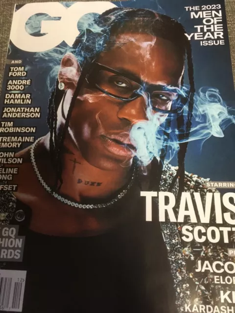 GQ MAGAZINE JANUARY 2024 December 2023 Men Of The Year Issue Travis ...