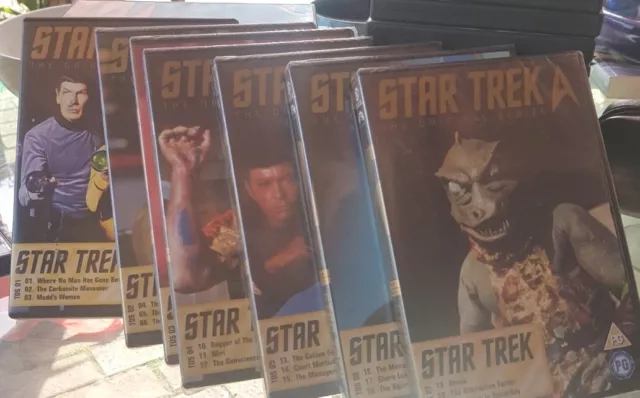 STAR TREK THE ORIGINAL SERIES DVD BUNDLE 7 DISKS TOS 1-7, 6 Still Sealed