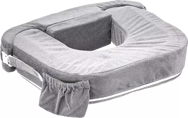 My Best Friend Twin Deluxe Breastfeeding Pillow Evening, Dark Grey