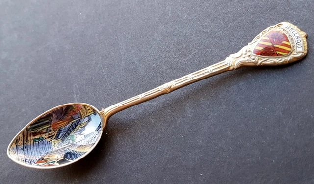 Cuillère Souvenir Lausanne Argent Massif 800 Ancien - Arts de la table