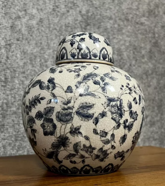 Gros Pot à Gingembre dans le gout de la Chine En Porcelaine craquelée