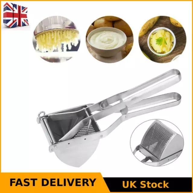 New Large Stainless Steel Potato Ricer Masher Fruit Press Juicer Crusher Squeeze