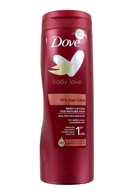 15,33€/L- 6x Dove Body Lotion/Pflegende Body Care- Pro Age -für reife Haut-400ml