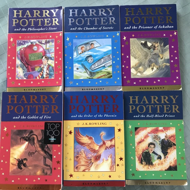HARRY POTTER BOOK Set Rare CELEBRATORY Editions Special Covers 16 JK