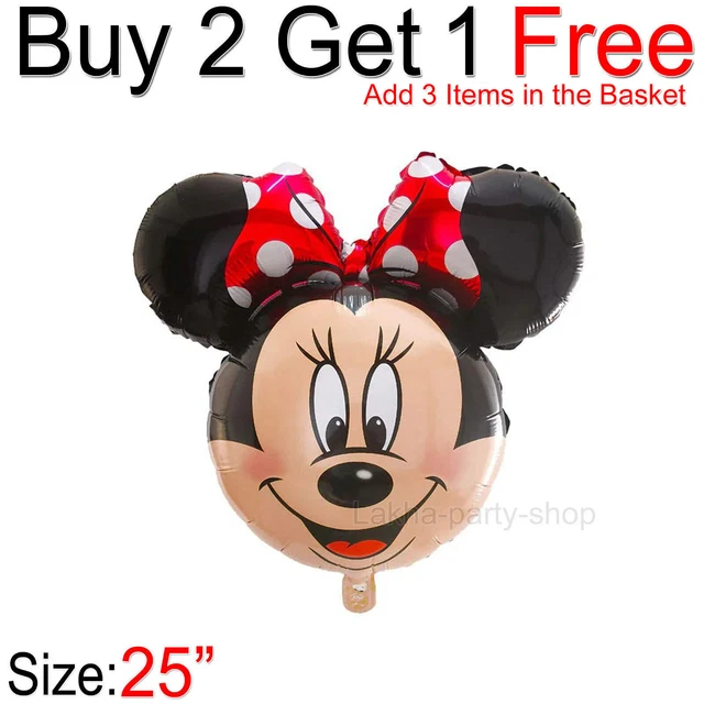Large Disney Mickey Minnie Mouse Birthday Foil Balloons Kids Party Girls Boys UK
