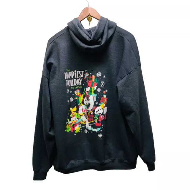 Disneyland Resort Mickey Mouse & Friends Christmas Holiday Hooded Jacket 2XL S7