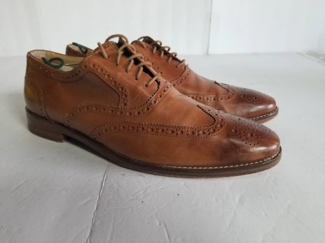 Cole Haan Cambridge Wingtip Oxford brown Style C11064 Men\'s Size 11.5M COLE HAAN CAMBRIDGE Size 12 Brown Leather Wingtip Oxfords  main image 4