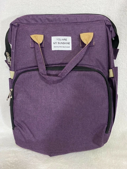 3 in 1 Diaper Bag/Backpack/Travel Bassinet with Foldable Changing Station